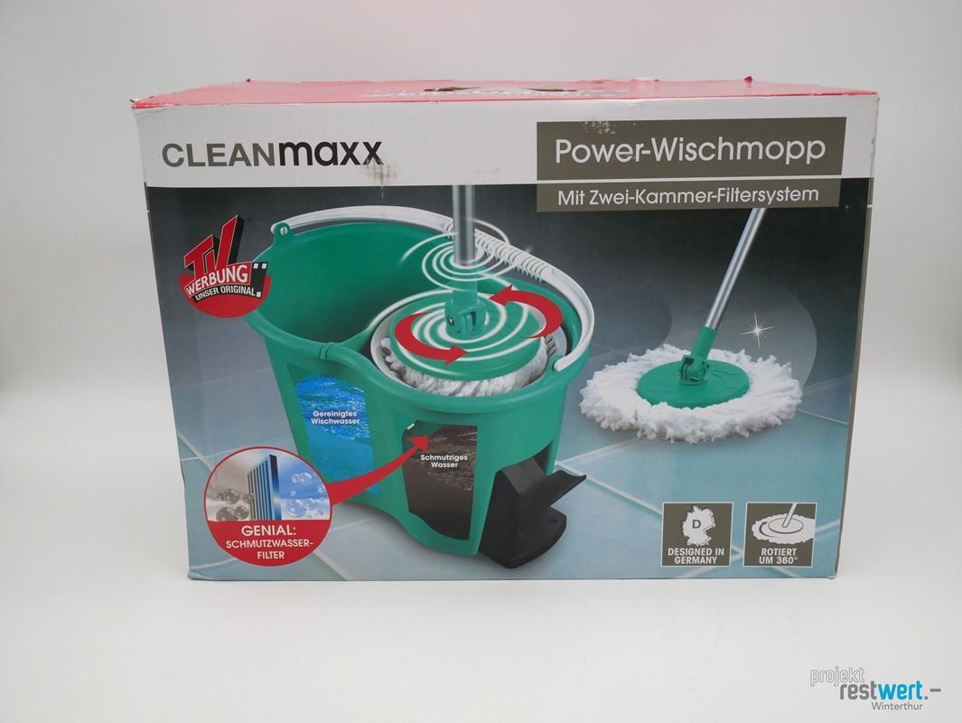 Sonstige Reinigungsgeräte: CLEANMAXX  Power Wischmopp-Set inkl. Eimer – Neu (gemäss Beschreibung) aus Winterthur von Restwert_Winterthur 7