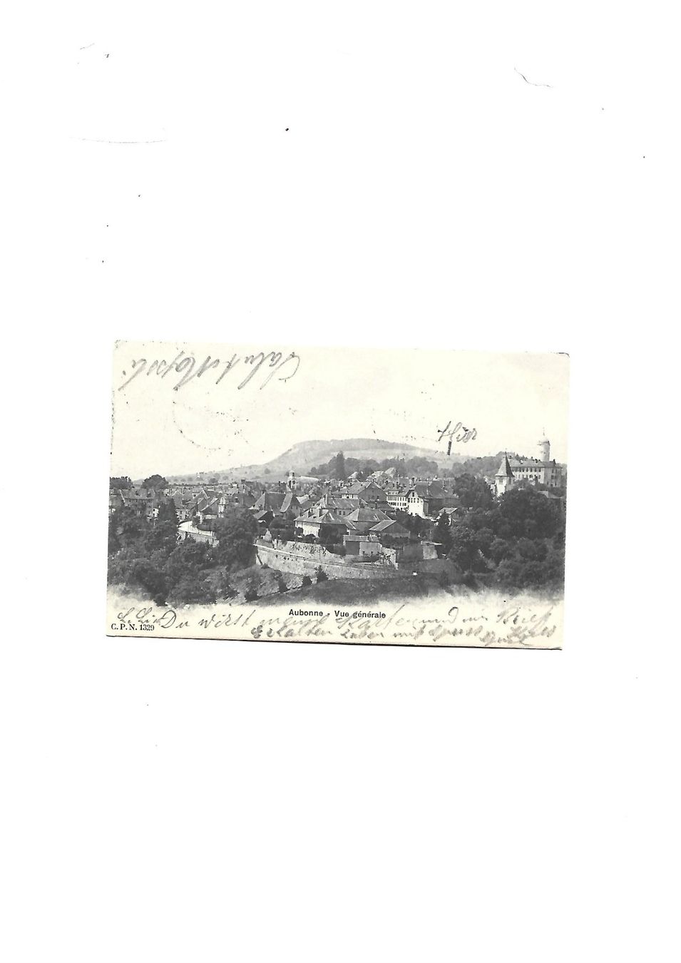 Cartoline postali: AUbonne 1903 – Usato da Allschwil venduto da Salus17