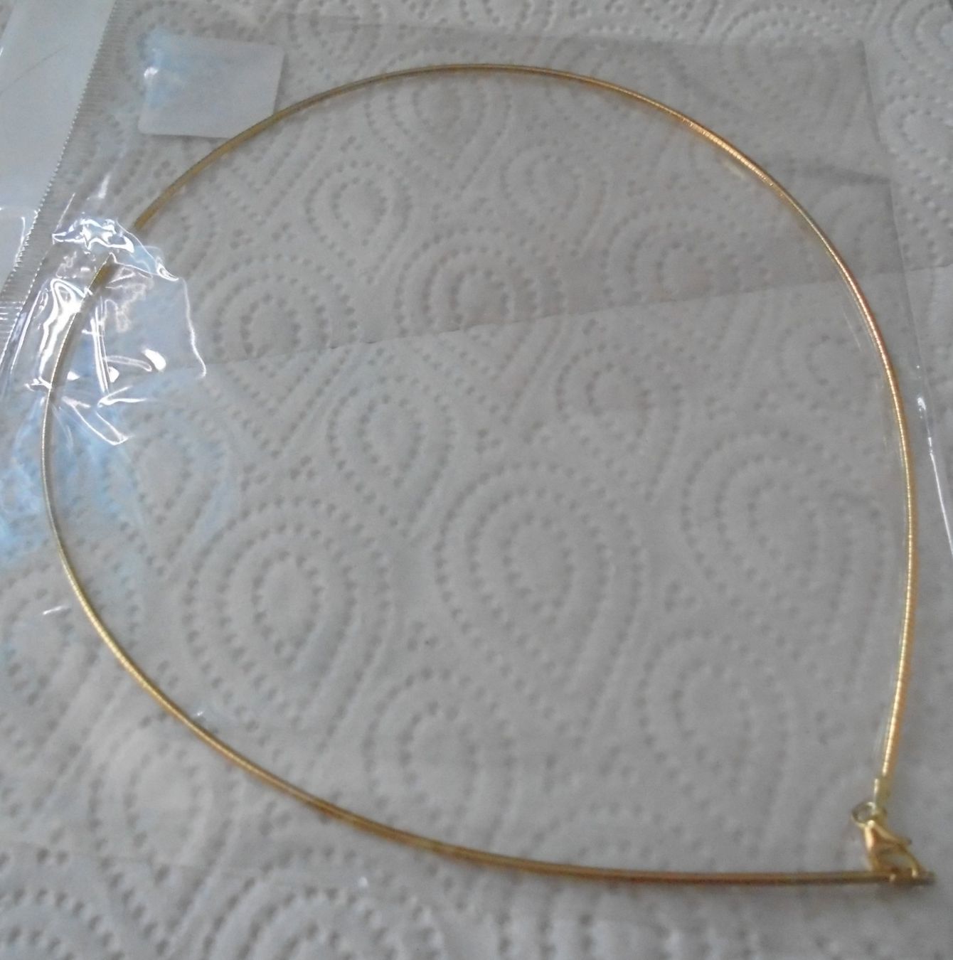 Colliers: Echtschmuck: Omega-Silberhalsreif, vergoldet – Neuf avec emballage d'origine à Zuchwil par maumauchi