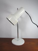 Vintage  Spotlampe Tischleuchte cremeweiss 1970er Jahre