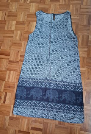 Robe d'été motif éléphants Chicorée/Sommerkleid Chicorée