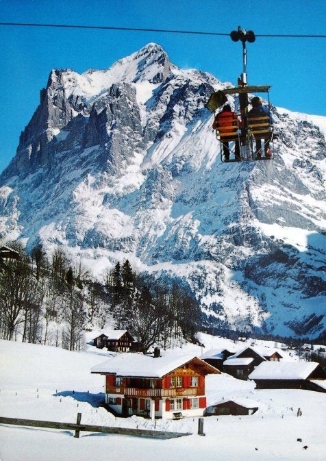 Ansichtskarten: GRINDELWALD Sesselbahn First - Wetterhorn – Neu (gemäss Beschreibung) aus Jona von philajona