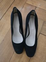 Schwarze Pumps Veloursleder Grösse 38