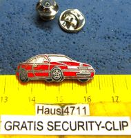 OPEL CALIBRA ROT ENAMEL PIN mit SECURITY-CLIP KLEIN-FEIN
