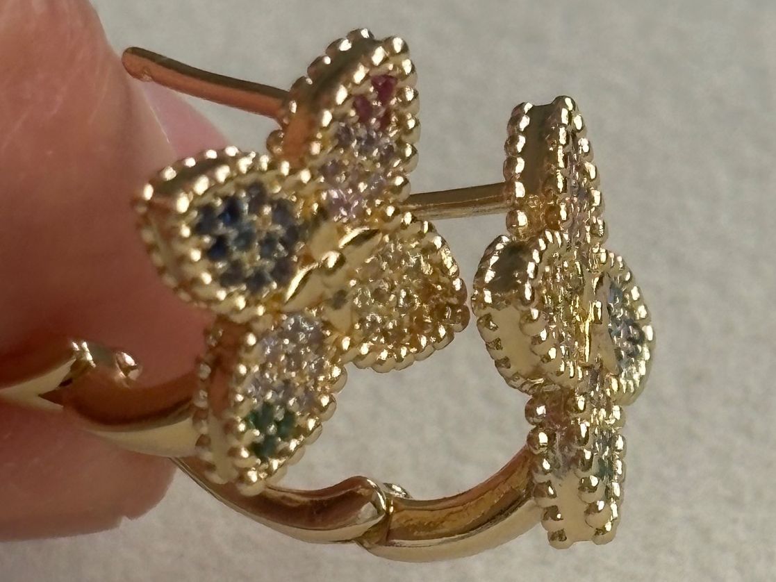 Orecchini pendenti & Orecchini a lobo: Luxus Elegante Ohrstecker Ohrschmuck Multicolore Farbe:Gold – Nuovo (secondo la descrizione) da Biel-Bienne venduto da Roserosse13 5