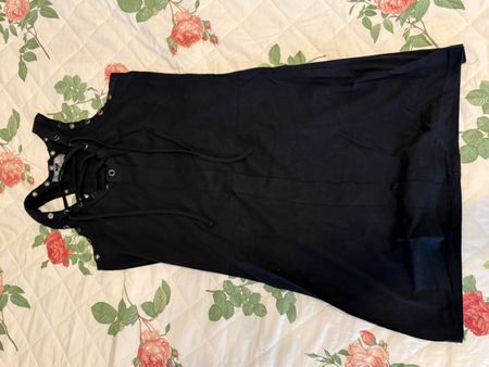 Kleid Black Premium schwarz mit Schnürung Gothic 🖤