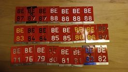 Alte Velonummern 1971 -1988