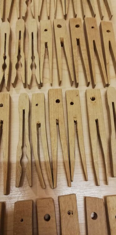 60 Bunte Wäscheklammern Aus Holz, 7,4 Cm – Für Basteln, Wäsche Oder Klassenzimmer-Deko