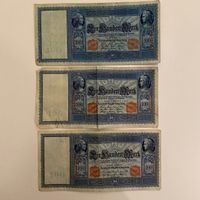 100 Mark - Reichsbanknote 21. April 1910 - selten