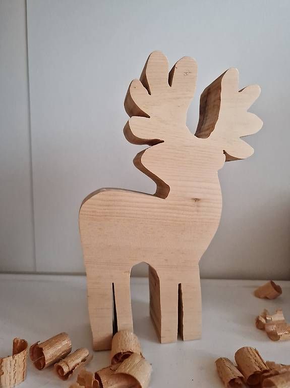 Articoli in legno: Elch aus schweizer Arvenholz ca 20cm – Nuovo e nell'imballaggio originale da Thun venduto da Schneeflckli 3