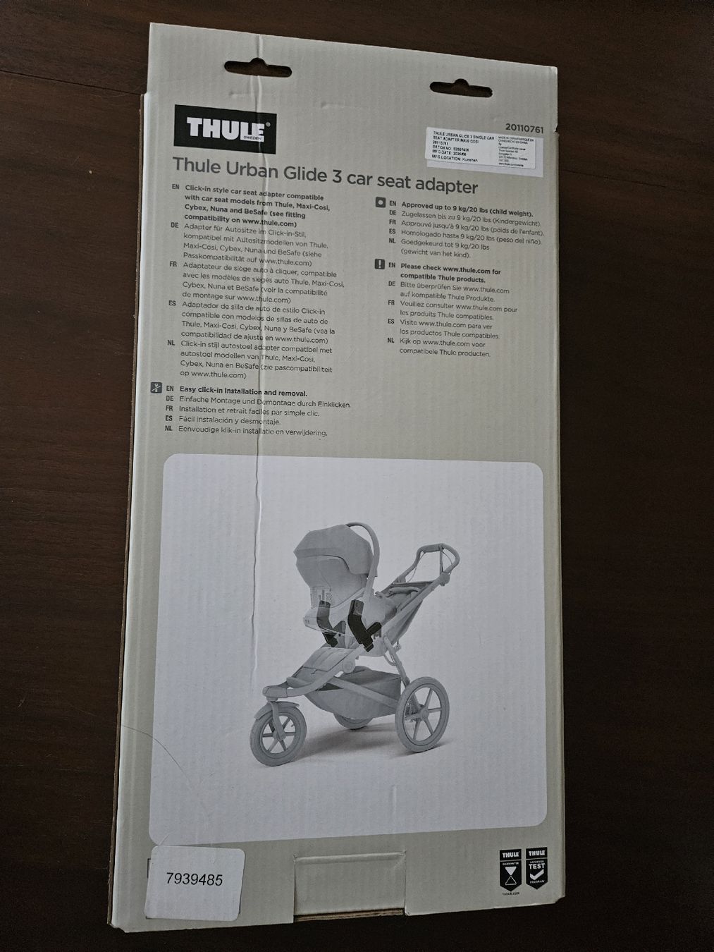Thule Carrozzine: Thule Urban Glide 3 car seat adaptor – Nuovo (secondo la descrizione) da Rothrist venduto da Monadal 1