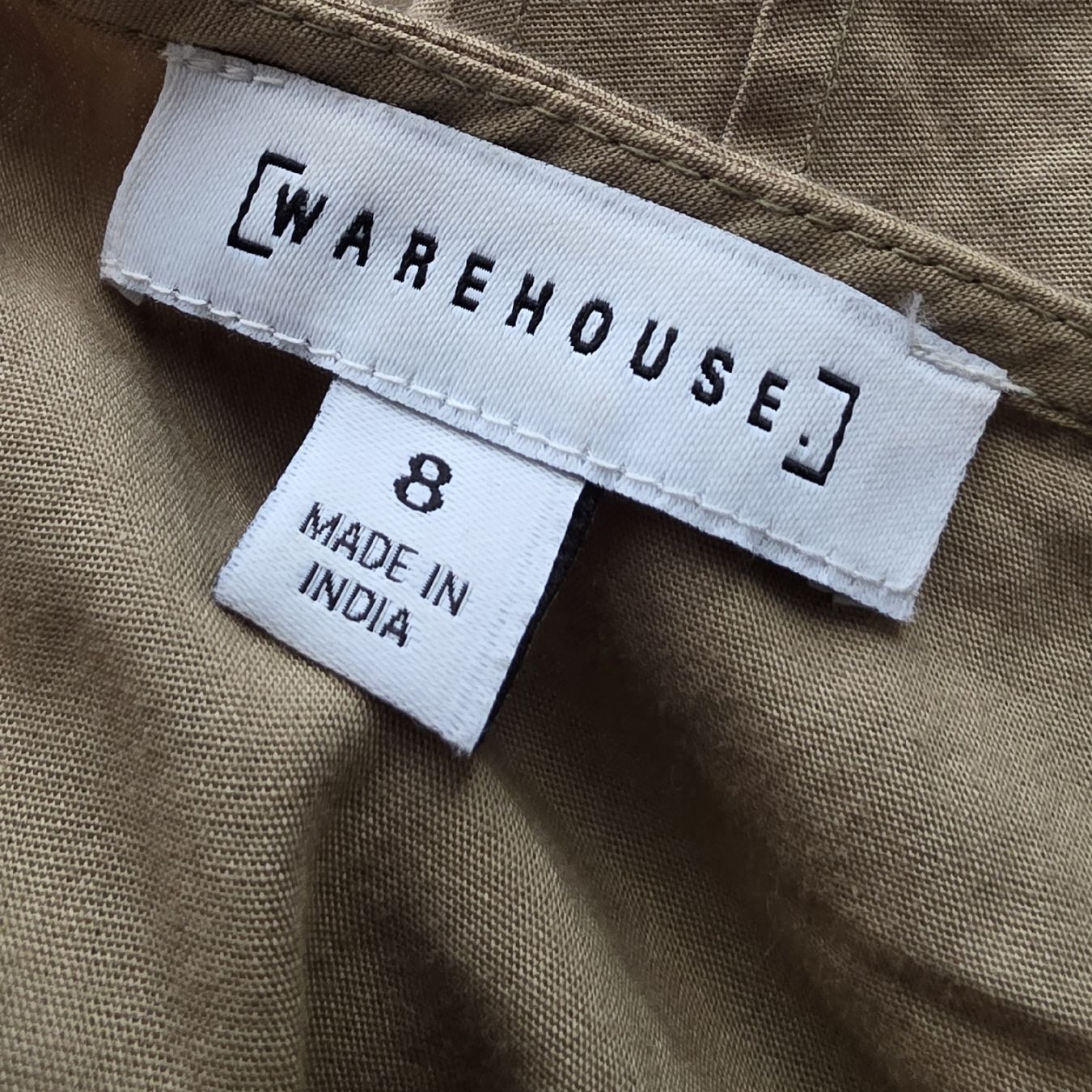 Vestiti: Baumwoll Kleid, Gr. 34/8, beige, Neu – Nuovo (secondo la descrizione) da Rheinsulz venduto da Gilea 6