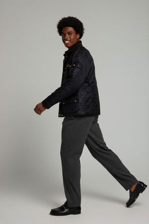 Barbour Schwarze Steppjacke mit goldener Hardware