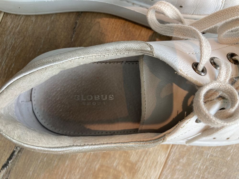 Globus Leder Sneakers Gr. 38 weiss 4