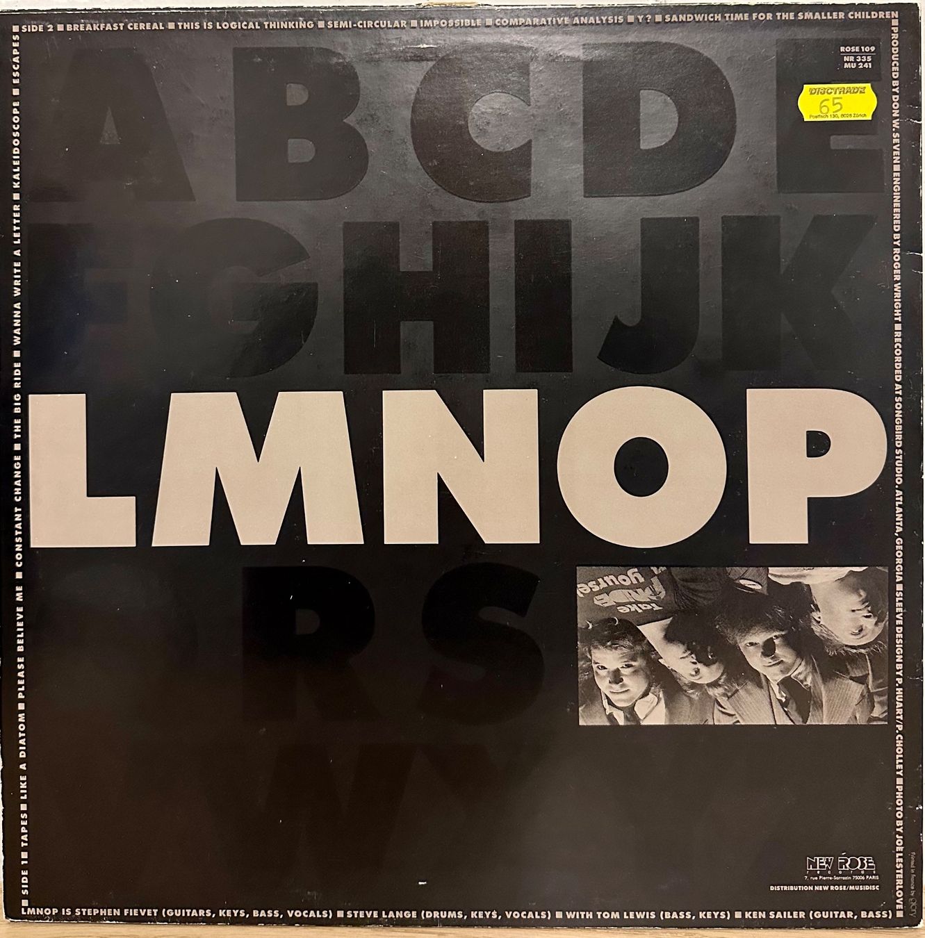 Schallplatten: LMNOP - Elemen Opee Elpee // LP: VG+; Sleeve: VG – Gebraucht aus Zürich von saltbee 1