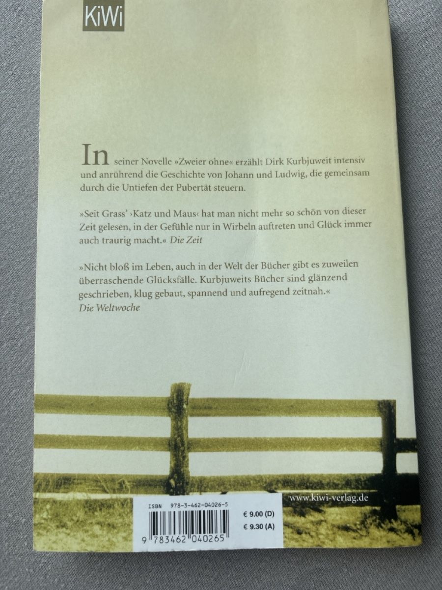 Bücher: Zweier ohne - Dirk Kurbjuweit – Neu (gemäss Beschreibung) aus Kastanienbaum von ali_vr9f 1