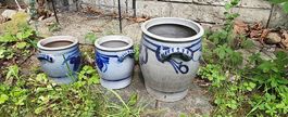 3 schöne Keramik/Salzglasur Krüge billig abzugeben 