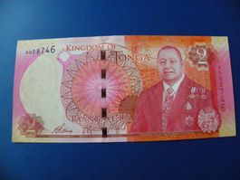 Tonga 2 Pa'anga (2015), P-44, King/Whale, Unc