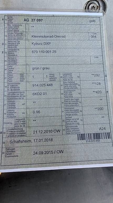 Veicoli elettrici: Kyburz Elektro DXP – Usato da Rorbas venduto da philips1 3