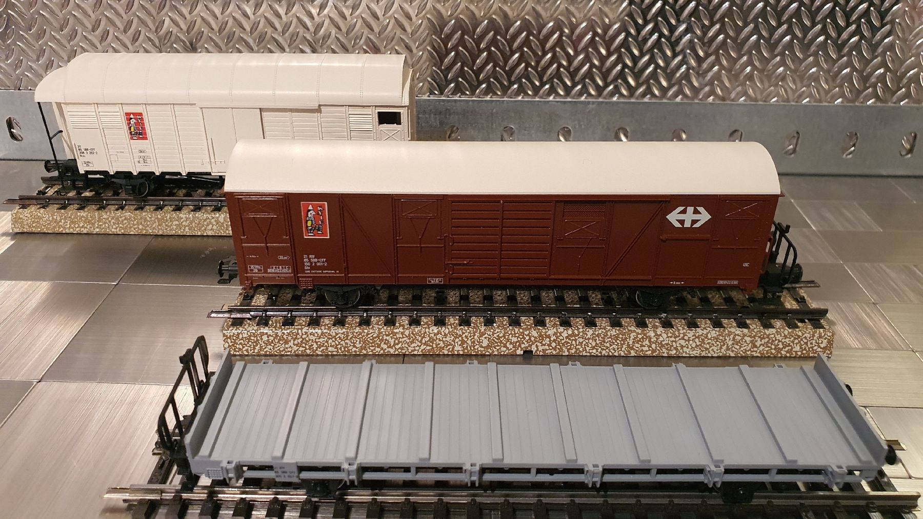 Märklin Modellini di ferrovie: MÄRKLIN 4898 GÜTERWAGEN SET  – Usato da Männedorf venduto da Modellbau-wyss 4