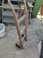 Antike Holz Sackkarre