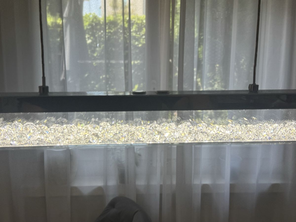 Pfister Kronleuchter & Deckenlampen: Hängeleuchte Kristall Modern Silber 100cm  – Gebraucht aus Schwerzenbach von Cdl 3