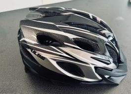 Cube Fahrradhelm Velohelm MTB/Rennrad Helm Schwarz-Grau