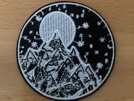 Berg Mond Sterne Patch Sticker Aufnäher 1007