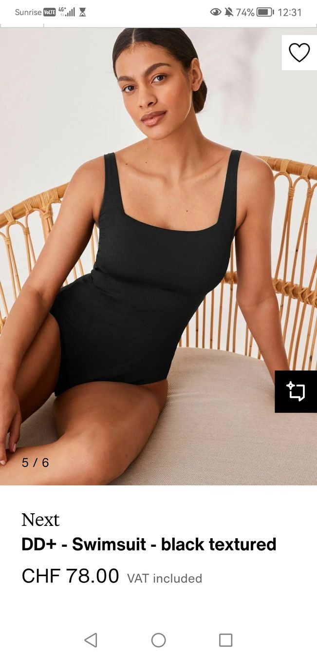 Next Costumi da bagno & Bikini: Next Black One Piece Swimsuit 75E – Usato da Uster venduto da b4x_ric 3