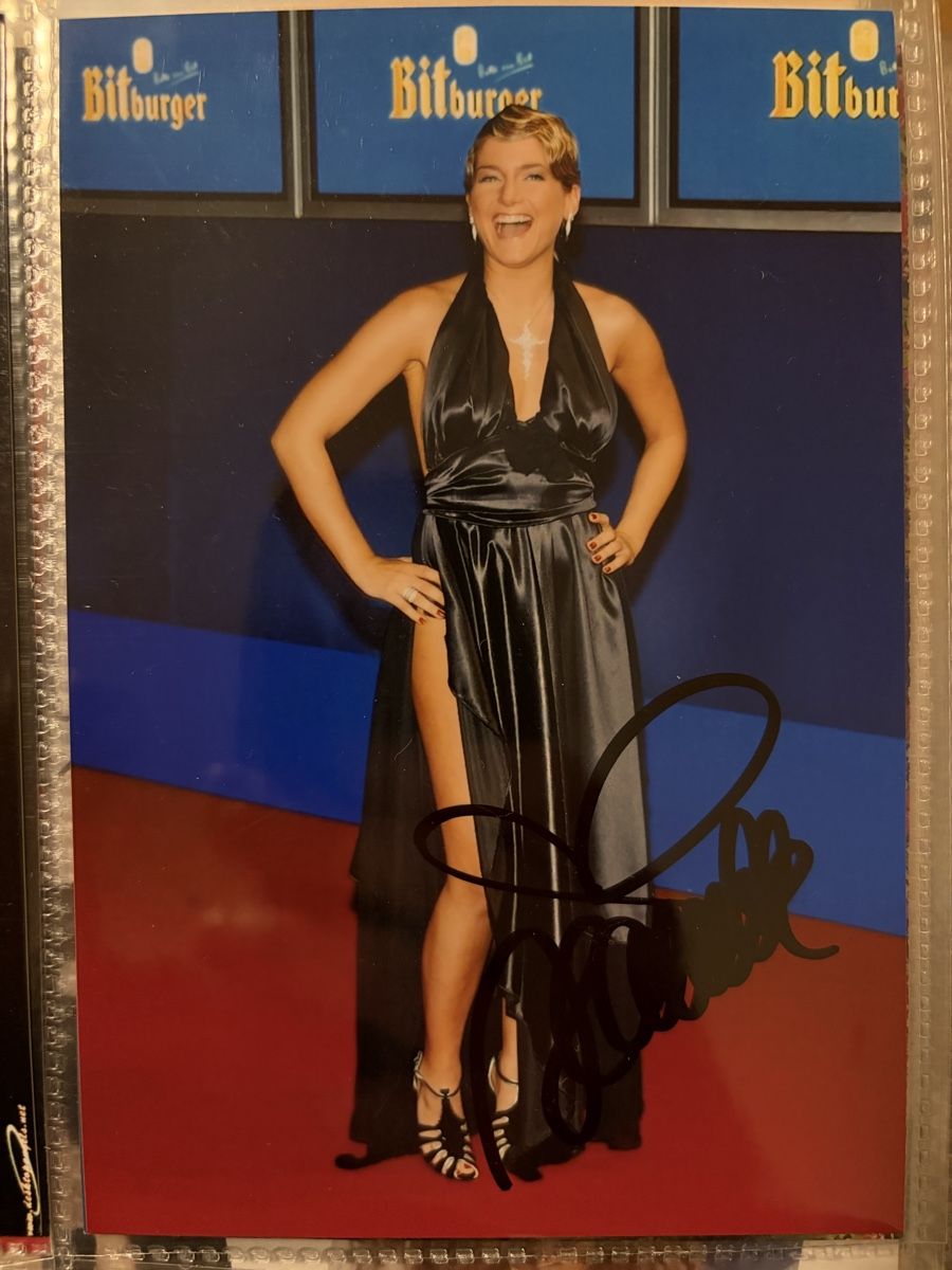 Autografi: Jeanette Biedermann Autogramm – Usato da Widnau venduto da Spetz