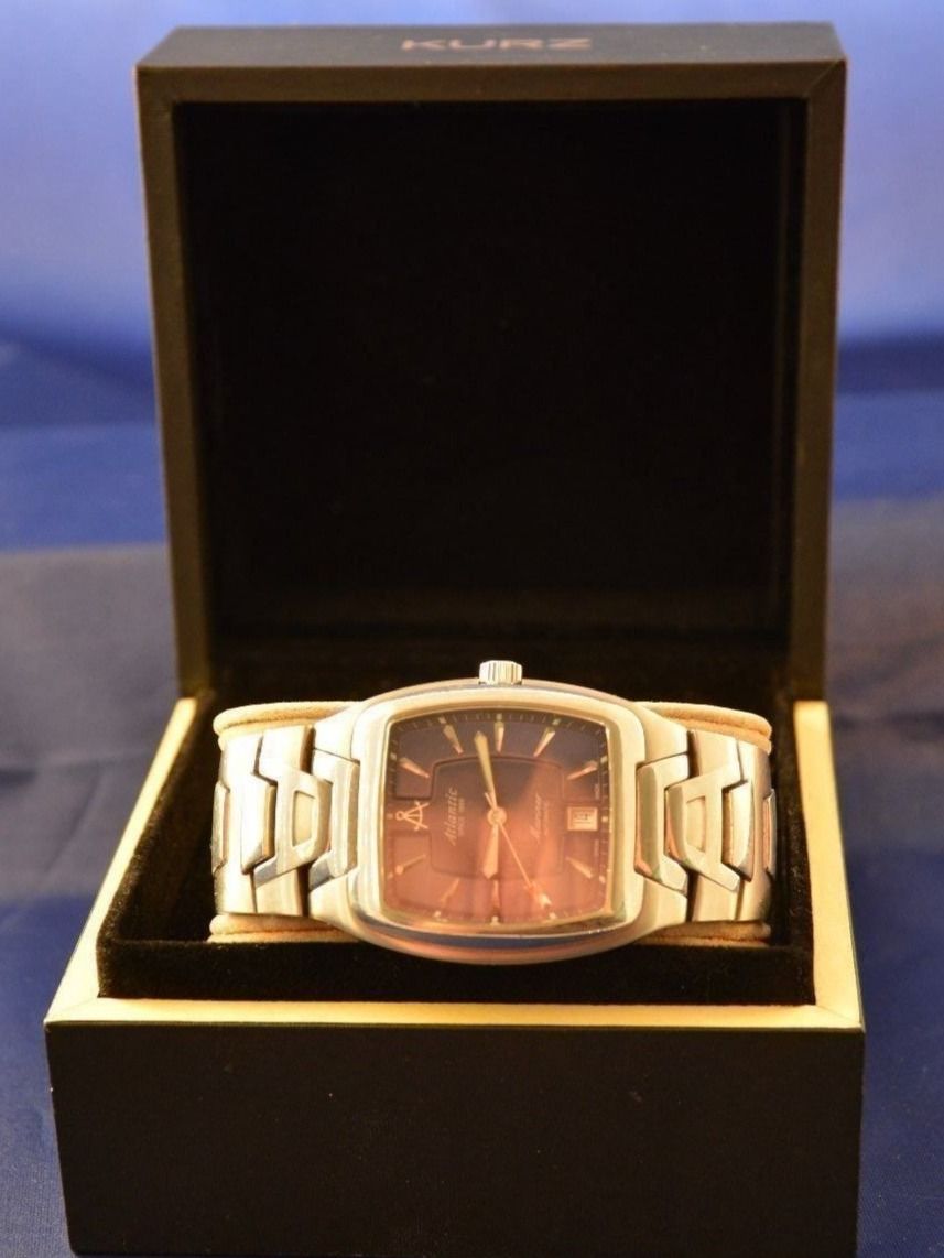 Atlantic Orologi: Atlantic Mariner Automatic Herrenuhr, mit Edelstahl Armband – Usato da Bassersdorf venduto da antik_leo 4
