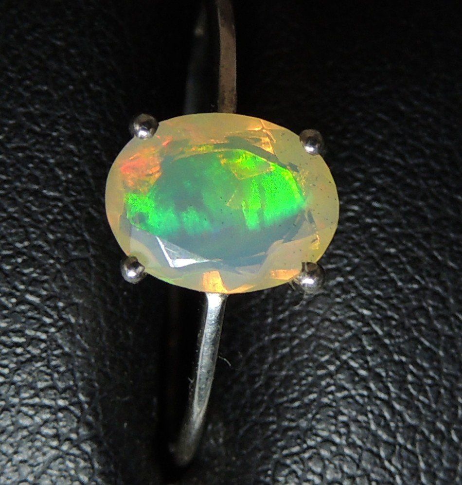 Anelli: Äthiopischer facettierter Opal Silber 925 Fingerring – Nuovo (secondo la descrizione) da Waldenburg venduto da schaller707 3