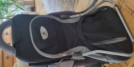 Kindertrage Vaude schwarz/grau,  Rucksack