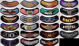 HUGE 23 HOG LOT 1984-2006 COMPLETE RUN HARLEY DAVIDSON PATCH