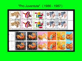 "Pro Juventute" 2 Serien (1986 - 1987)