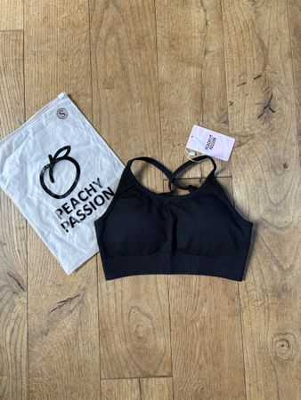 Sport BH Peachy Passion schwarz Grösse S neu mit Etikett