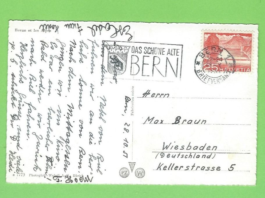 Cartoline postali: Bern und die Alpen – Usato da Zürich venduto da t24_de 1