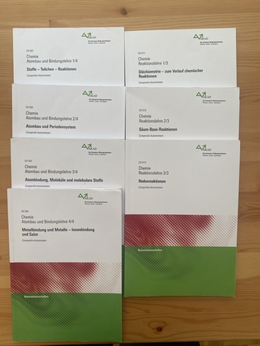Bücher: Chemie Bücherpaket - Passerellenprüfung – Gebraucht aus Winterthur von fabia.studer