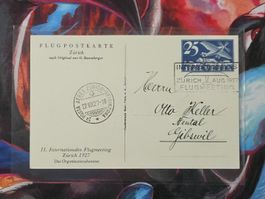 CL33 Carte Postale + Timbre Suisse 1927
