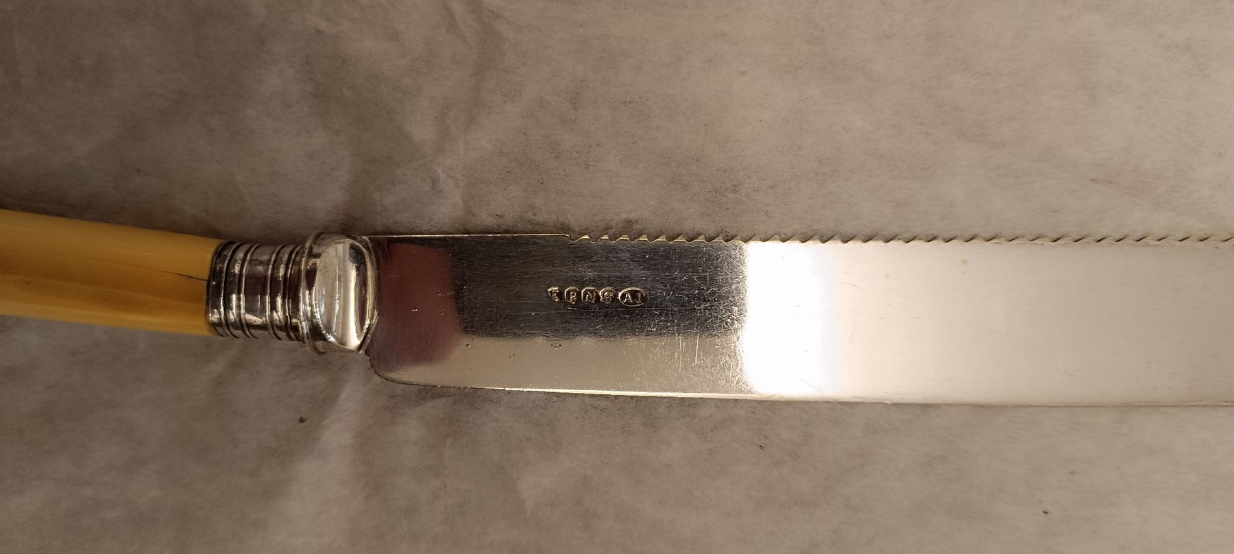 Posate: Coltello da torta nuziale Old Sheffield – Usato da Bellinzona venduto da gab_t52k 2