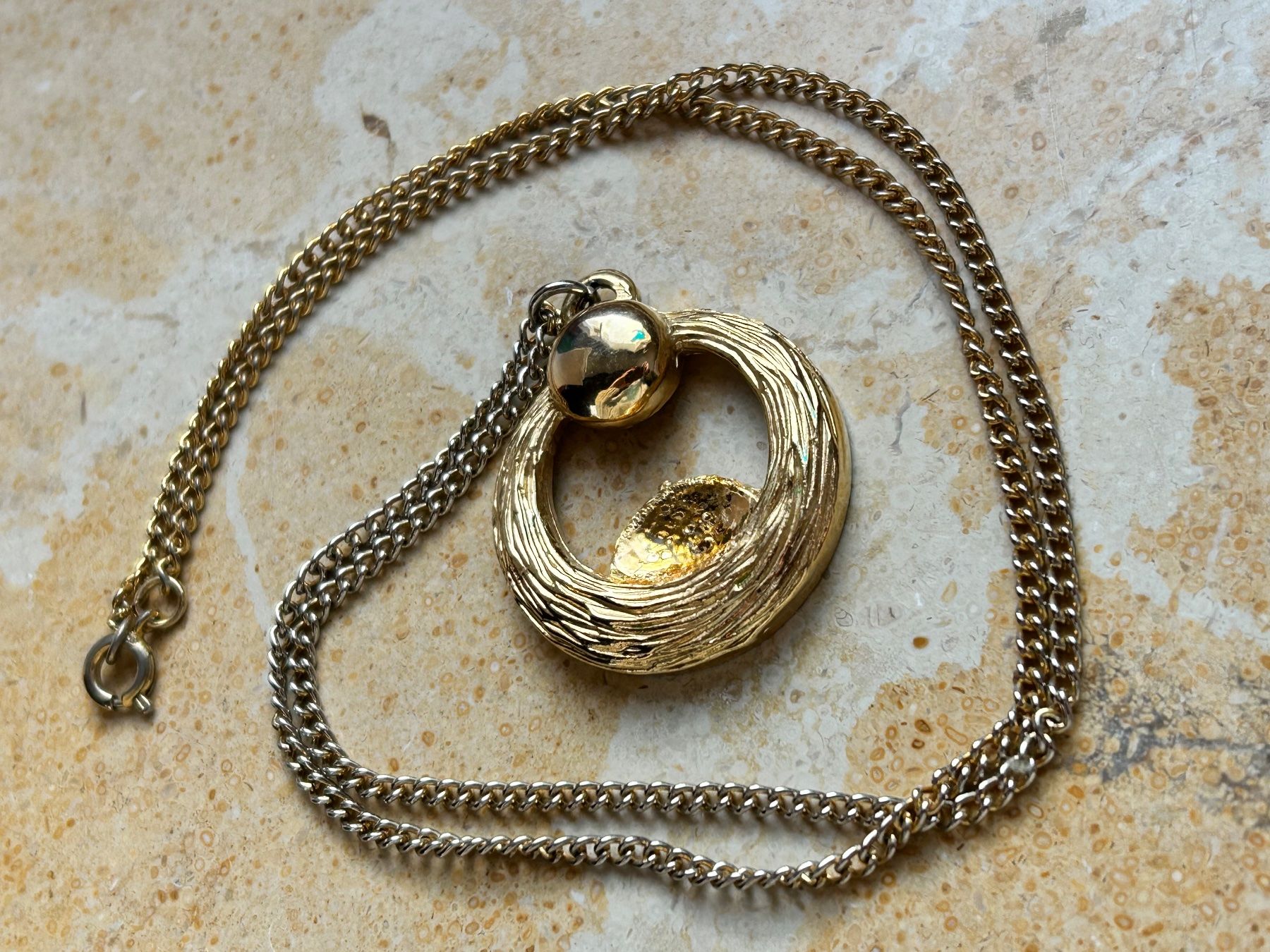 Ketten: Kette goldener Ring (Modeschmuck) – Gebraucht aus Laufen von Bellebellezza 4