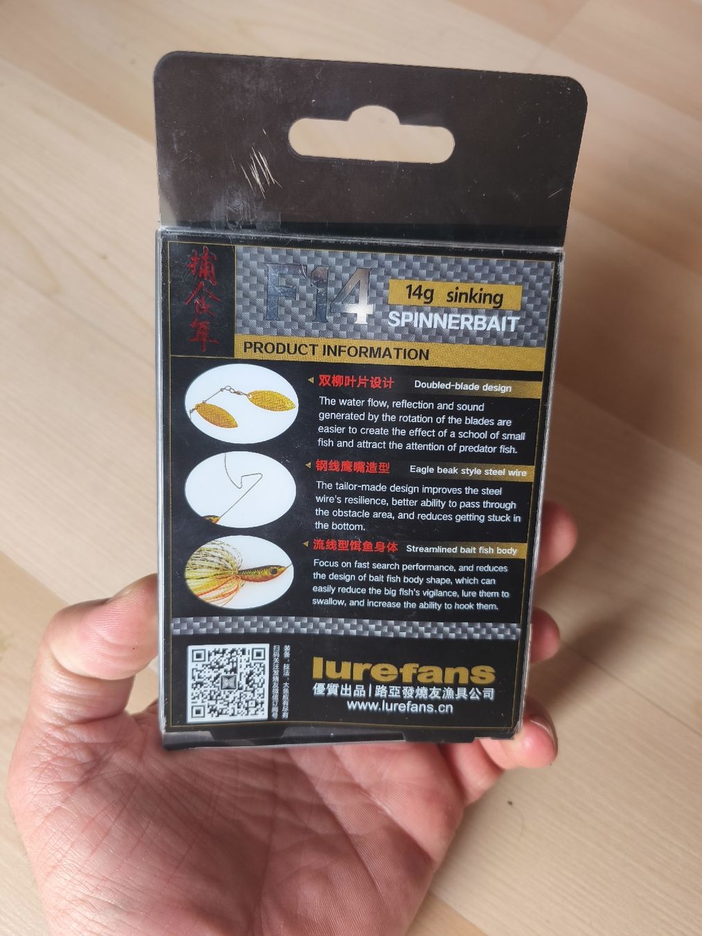 Esche: Lurefans F14 Spinnerbait – Nuovo e nell'imballaggio originale da Sarnen venduto da sebalant 2