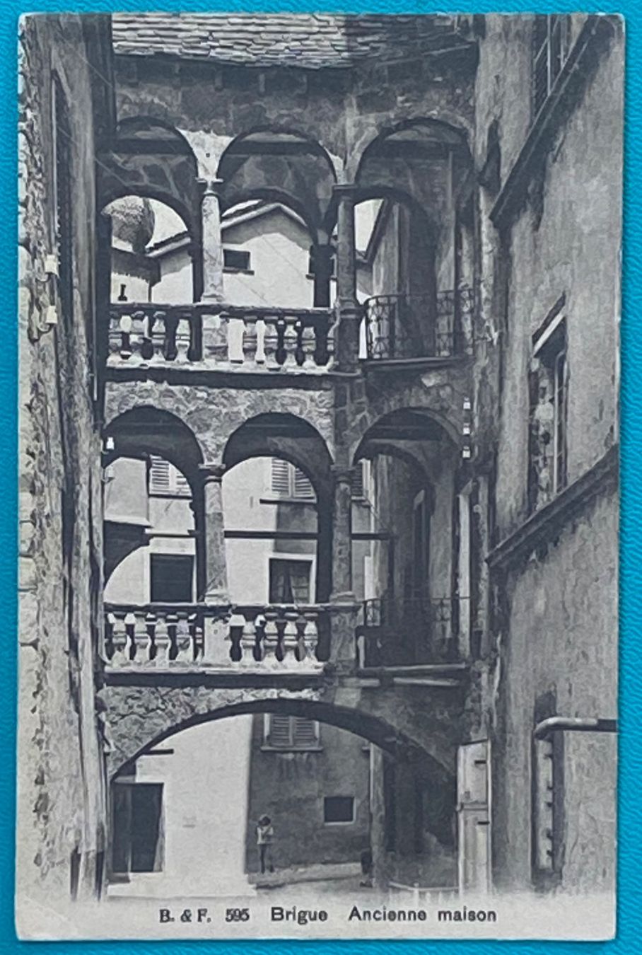 Ansichtskarten: Brig / Brigue VS - altes Gebäude /Ancienne maison – Gebraucht aus Schnottwil von Chasarmar