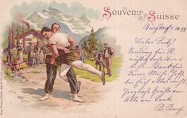Schwingen  -  La Lutte   BE  / Region Burgdorf   um  1 8 9 9
