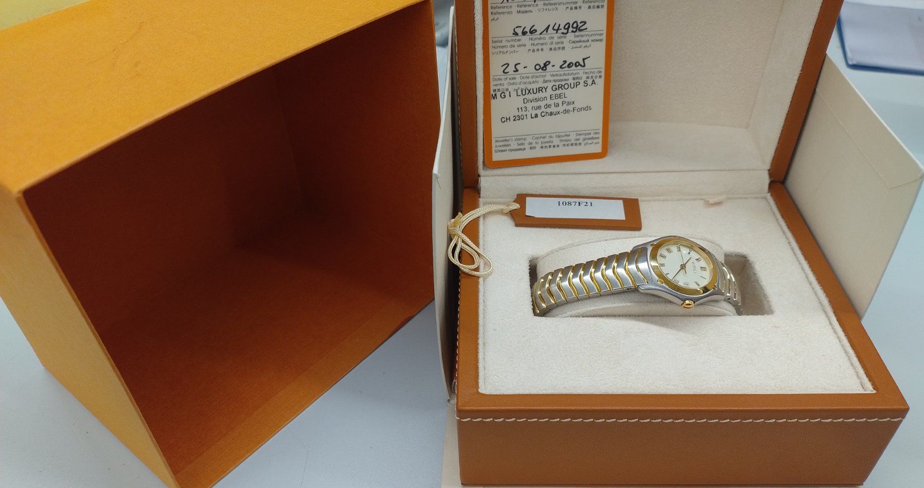 Ebel Orologi: Ebel Classic Wave Damenuhr – Difettoso da Bern venduto da BaernerBrocki 1