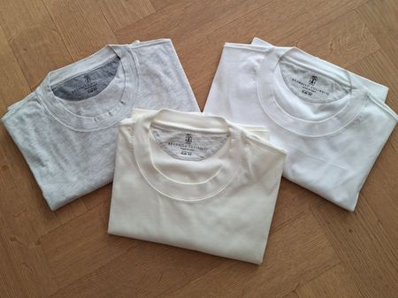 3 Brunello Cucinelli Slim Fit T-Shirts