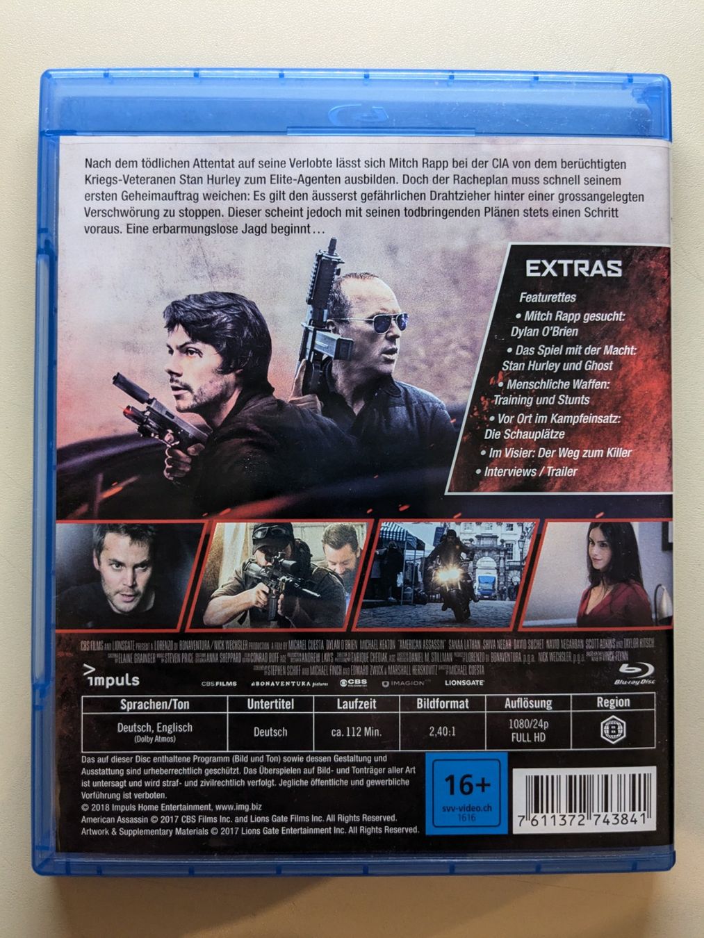 Tutti i DVDs: "American Assassin" mit Michael Keaton [Blu-ray] – Usato da Port venduto da gecotom 1