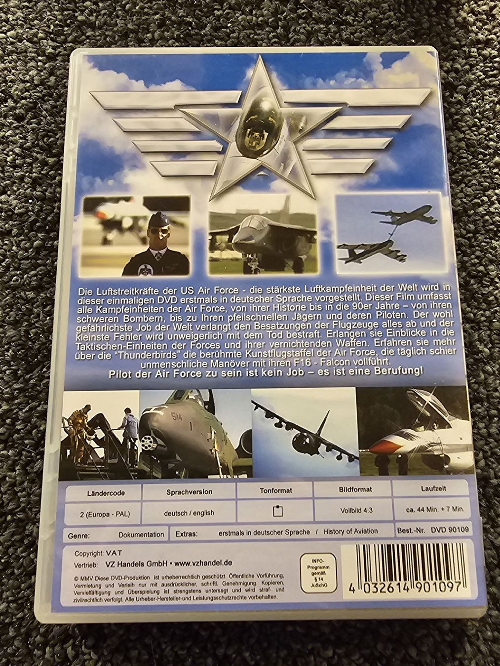 Tutti i DVDs: DVD: Helden der Lüfte - Air Force(17288) – Usato da Ruswil venduto da jan_bxl5 1