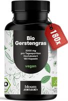 Bio Gerstengras Kapseln 3000 mg 180 Stück vegan Neu