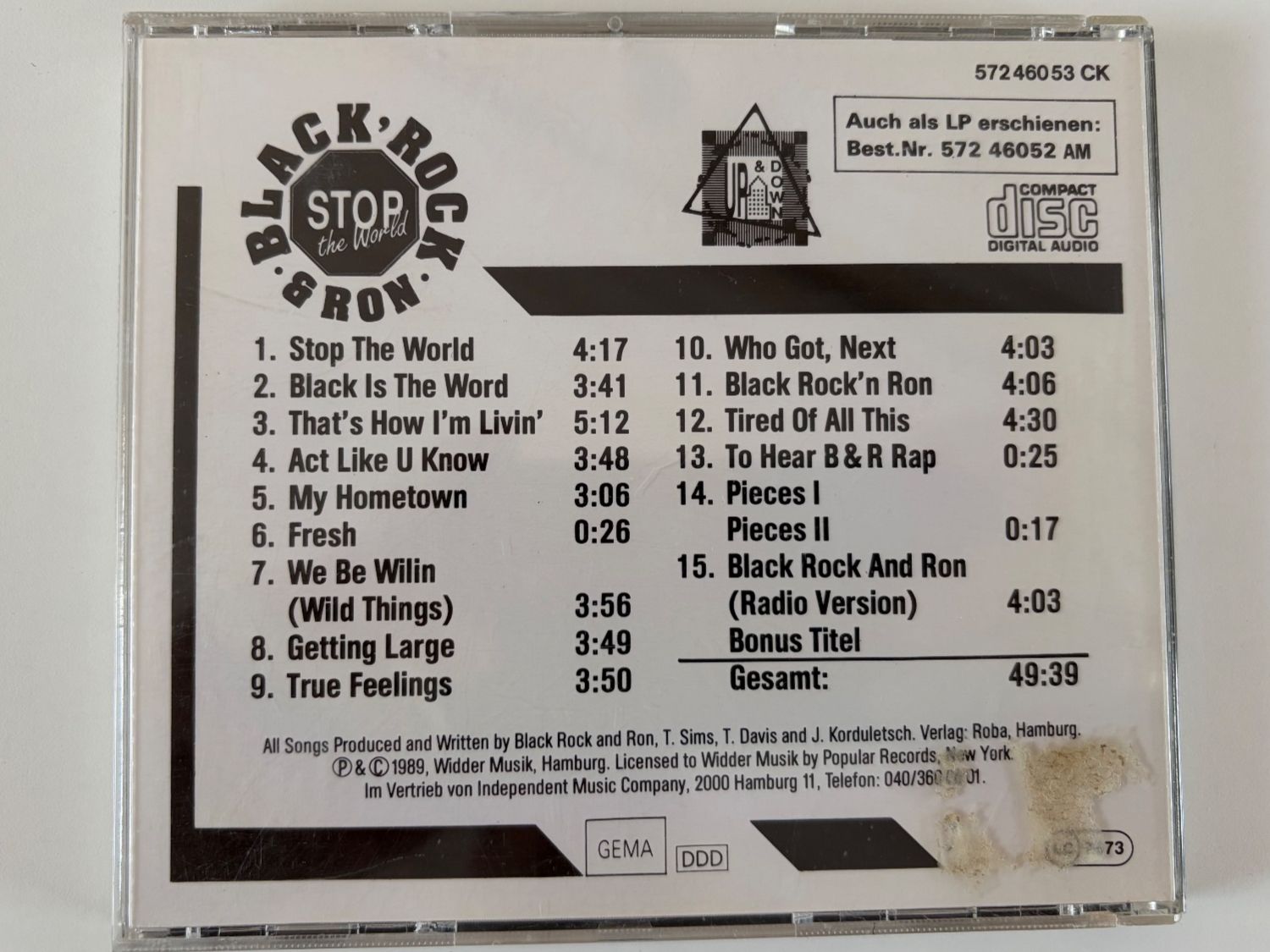 CD: Black Rock & Ron - Stop The World – Usato da Möhlin venduto da dal_d8n8 2
